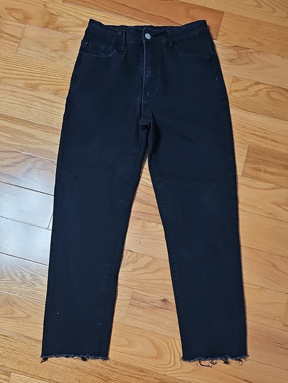 Distressed Black Jeans